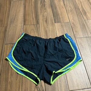 Nike Women's Black and Blue Running Shorts